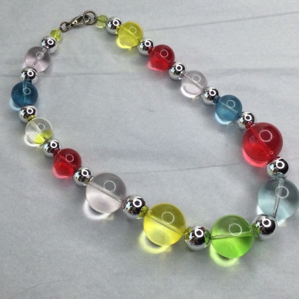 Multicolor Big Bead Necklace